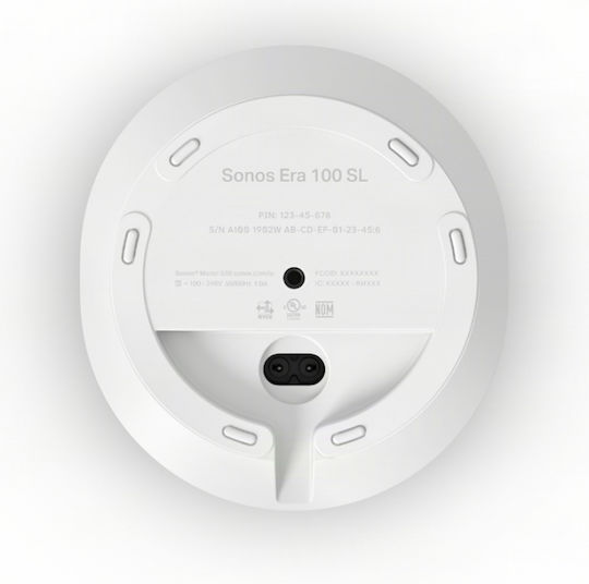 Sonos Era 100 SL Αυτοενισχυόμενο Ηχείο με Wi-Fi & Bluetooth (Τεμάχιο) Λευκό