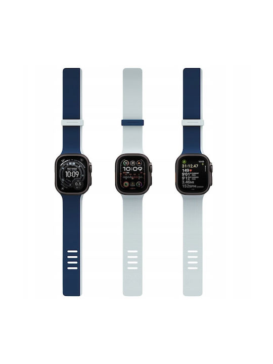 Uniq Tragbare Bänder Revix Iv Premium Apple Watch 49/46/45/44 mm Edition Reversibel Magnetisch Marineblaue