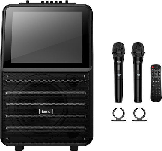 Hoco Ηχείο Karaoke με Ασύρματα Μικρόφωνα Spacious DS70 Μαύρο