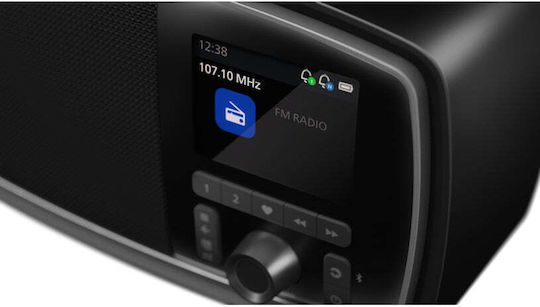 Philips Century Retro Tragbares Radio mit Bluetooth Schwarz