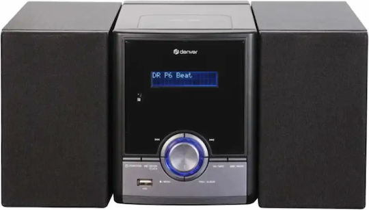 Denver Ηχοσύστημα 2.0 MDA-285 111161100170 50W με CD Player και Bluetooth Μαύρο