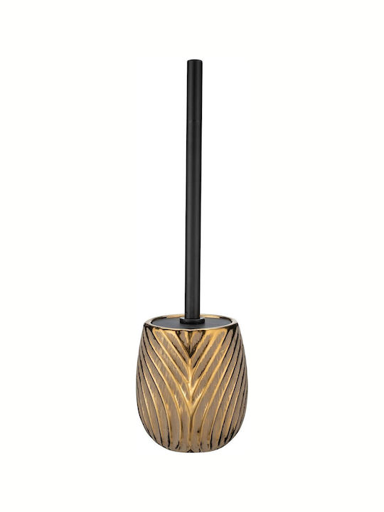 Wenko Ceramic Toilet Brush Bathroom Gold