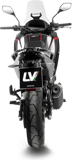 Leovince Крайна Тръба На Изпускателната Система Lv-14 Черно Издание Три-овална Конична 15633b