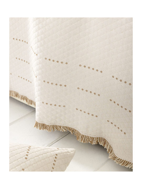 Nima Nora Armchair Throw Chenille 180x180cm Ecru