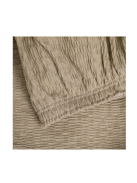 Elastic Cover Two Seater Sofa Beige