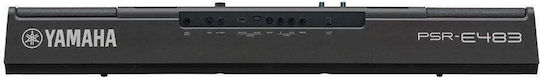 Yamaha Αρμόνιο PSR-E483 με 61 Πλήκτρα Μαύρο