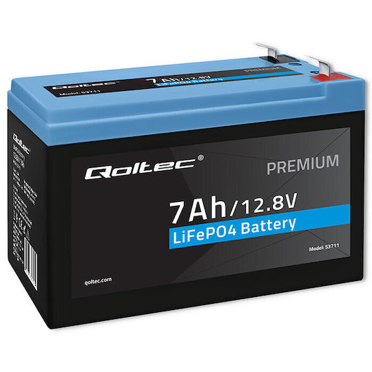 Qoltec Μπαταρία Φωτοβολταϊκών Λιθίου 12.8V 7Ah (89.6Wh)