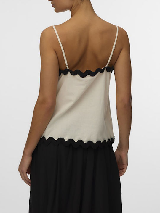 Vero Moda Singlet Блуза Бежов Черен