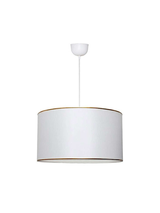 Pakketo PWL-1091 Pendant Light White with Socket E27 38x38x21cm