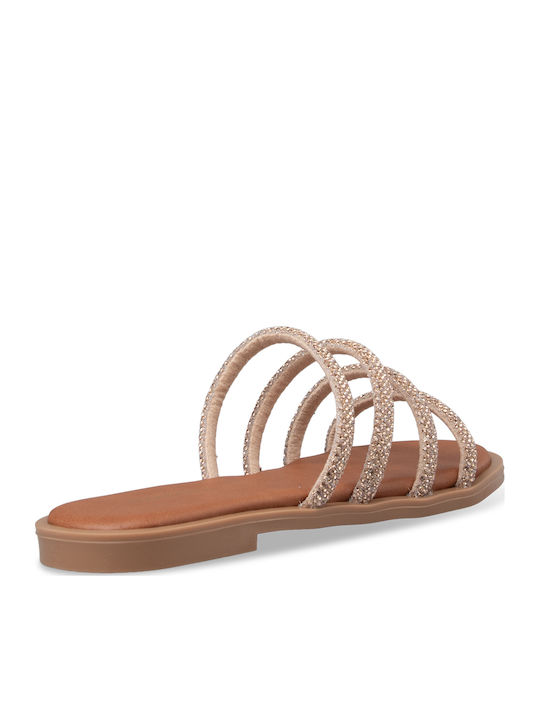 Women's Flat Sandals Gold