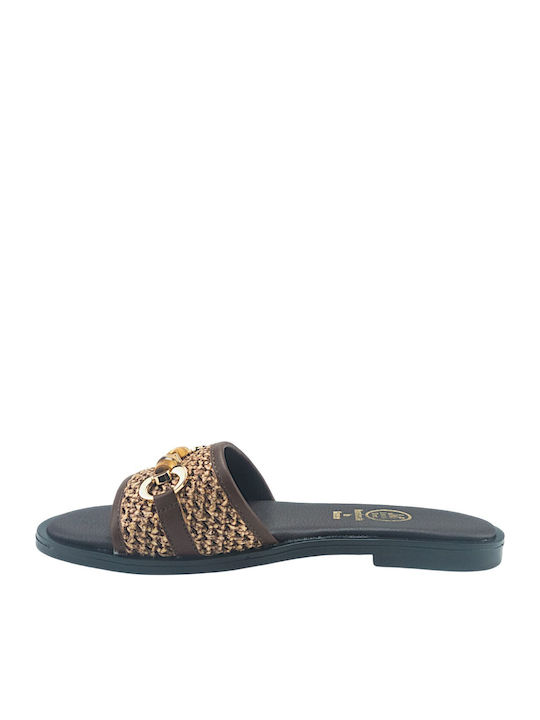 Women's Flat Sandals Brown
