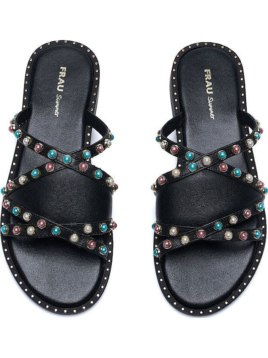 Sandale Casual Damă Din Piele Negre
