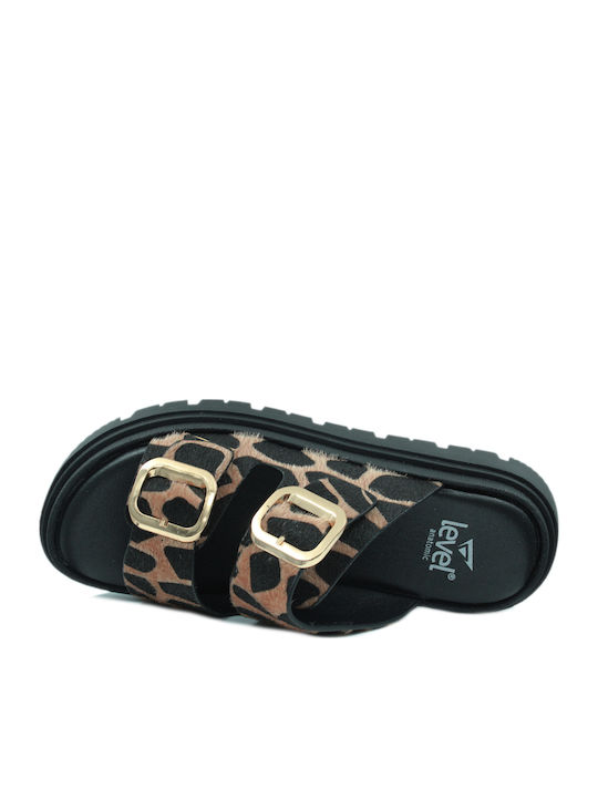 Damen Anatomische Flatforms Braun