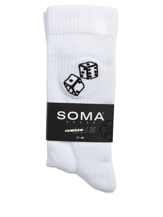 Soma Șosete Pentru Bărbați Albe