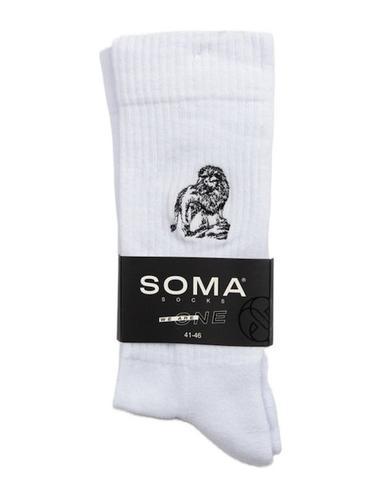 Soma Мъжки Чорапи Бели
