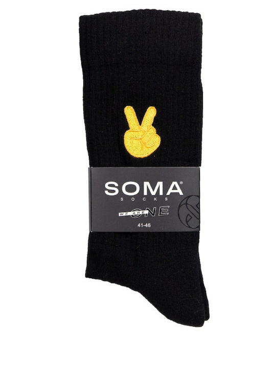 Soma Мъжки Чорапи Черен