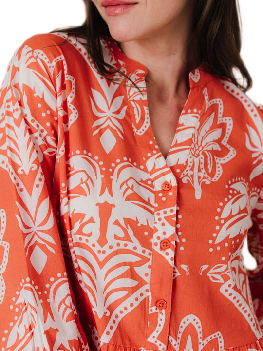 C'est Beau La Vie Damenkleid Ganztägig Orange