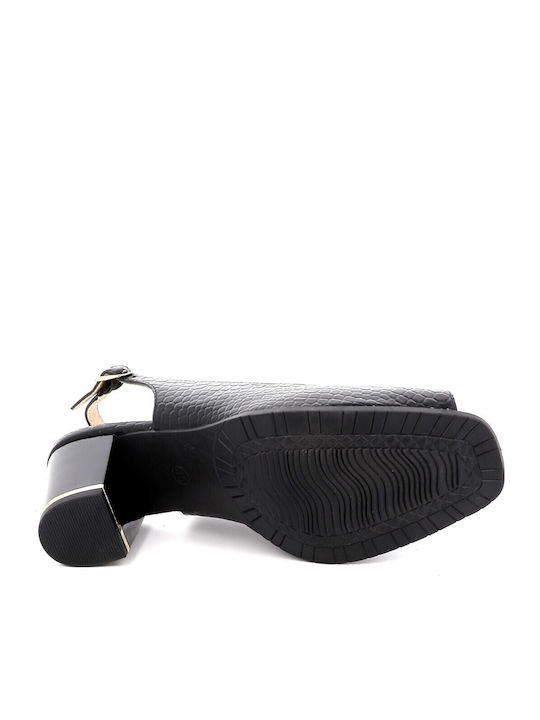 Damen Sandalen Aus Leder Anatomisch Schwarz