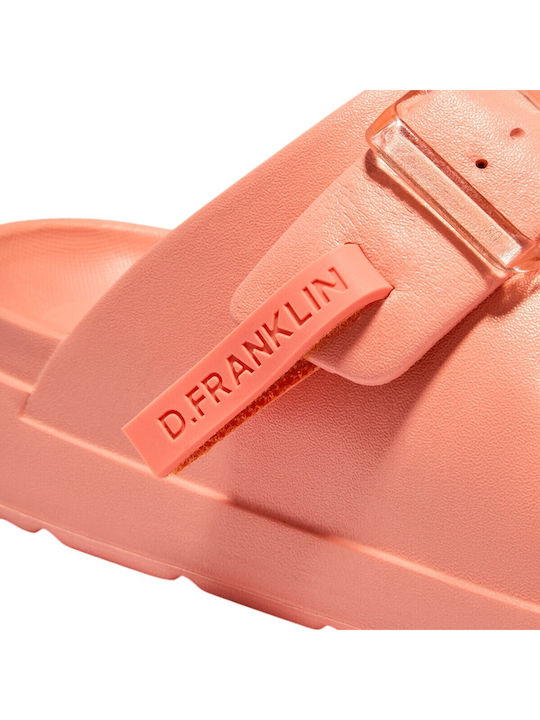 Damen Flache Sandalen Orange