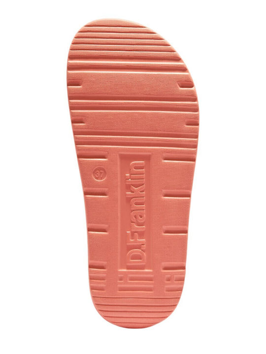 Damen Flache Sandalen Orange