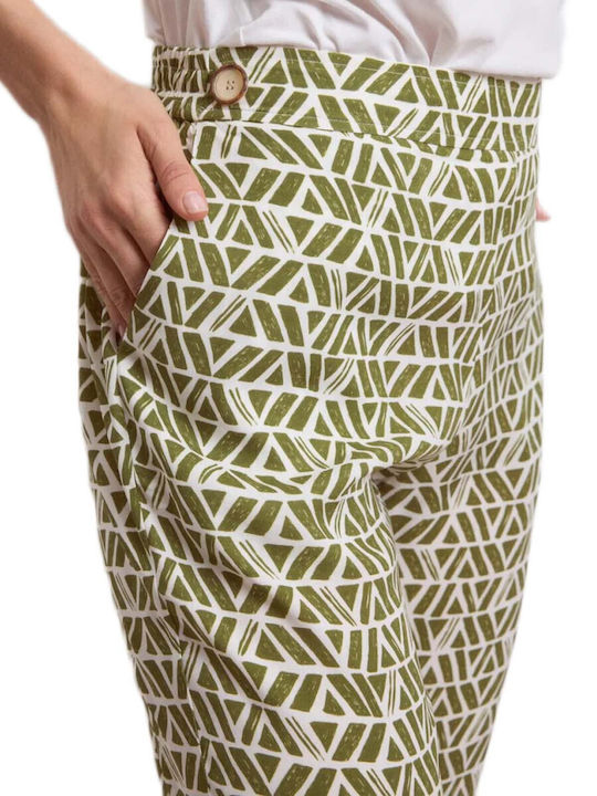 Damenhose mit Gummiband Grüne