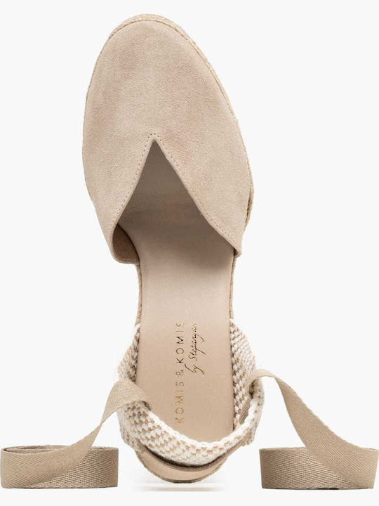Summer Women's Platform Espadrilles Style Beige
