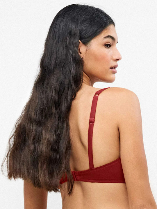 Burgundy Bikini Top
