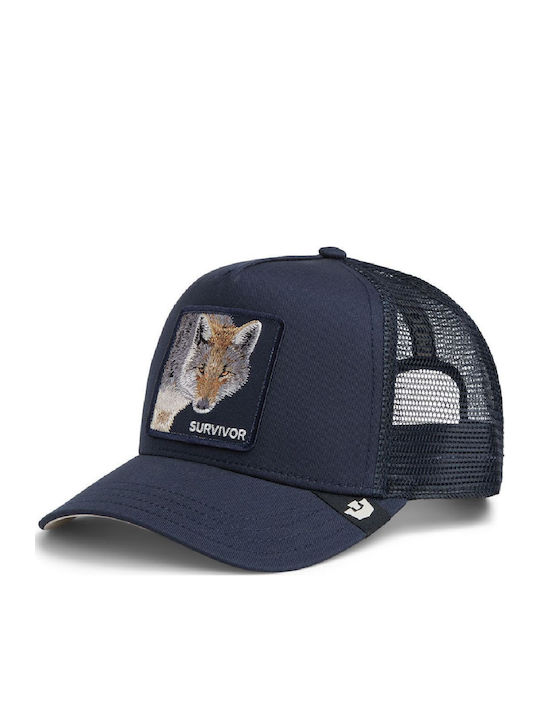 Goorin Bros Baseball Cap Survivor Wolf Navy