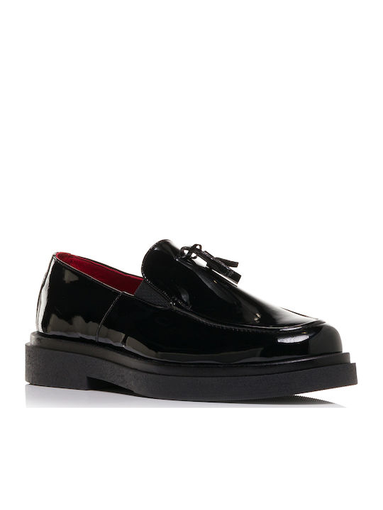 Leder Herren Mokassins in Schwarz Farbe