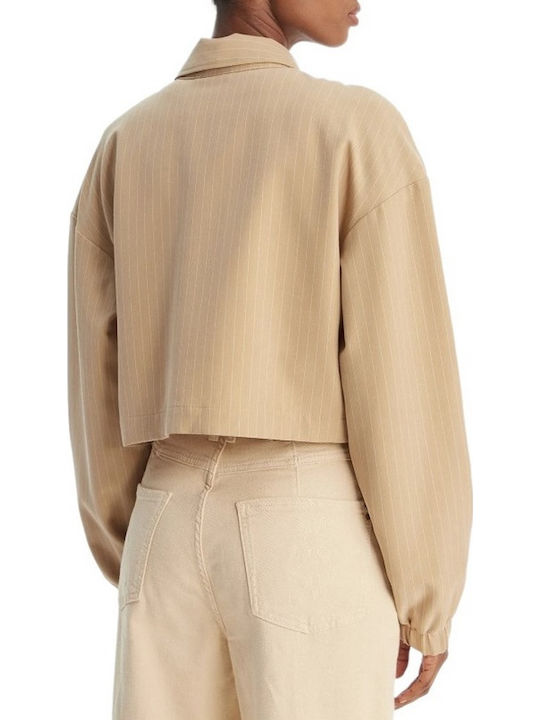 Boss Γυναικείο Σακάκι Beige Boss Γυναικείο Σακάκι Beige