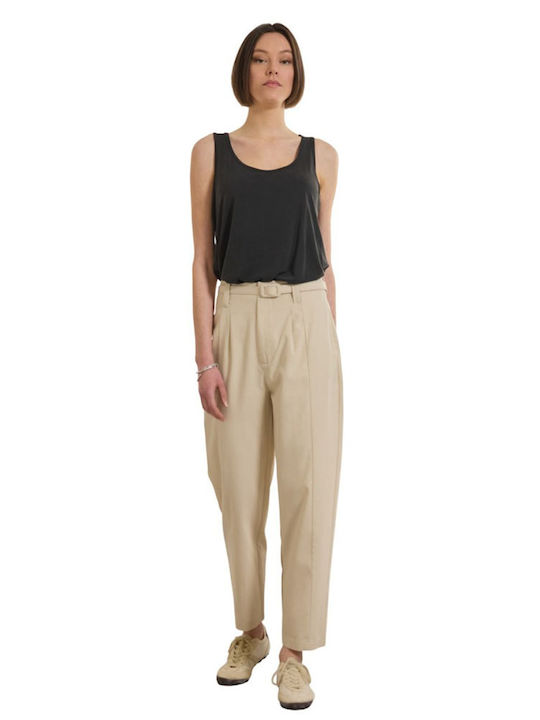 Damen Stoffhose Cream