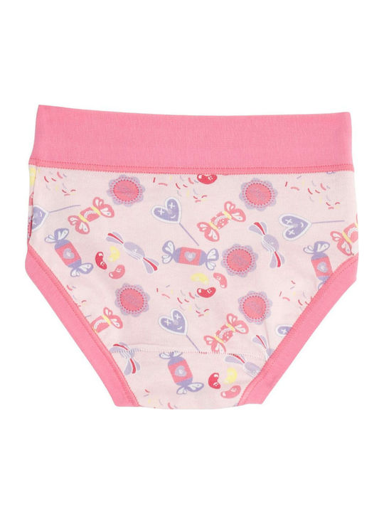 Cotonella Set Kids Panties Lilac-Fuchsia-Pink