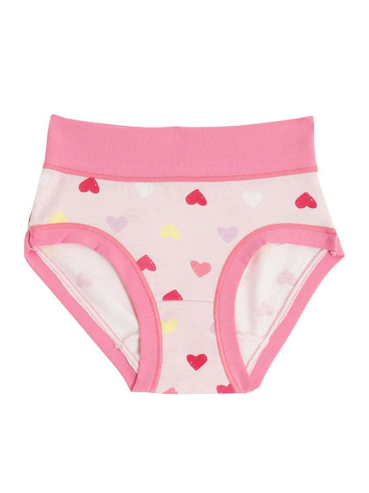 Cotonella Set Kids Panties White-Fuchsia-Pink
