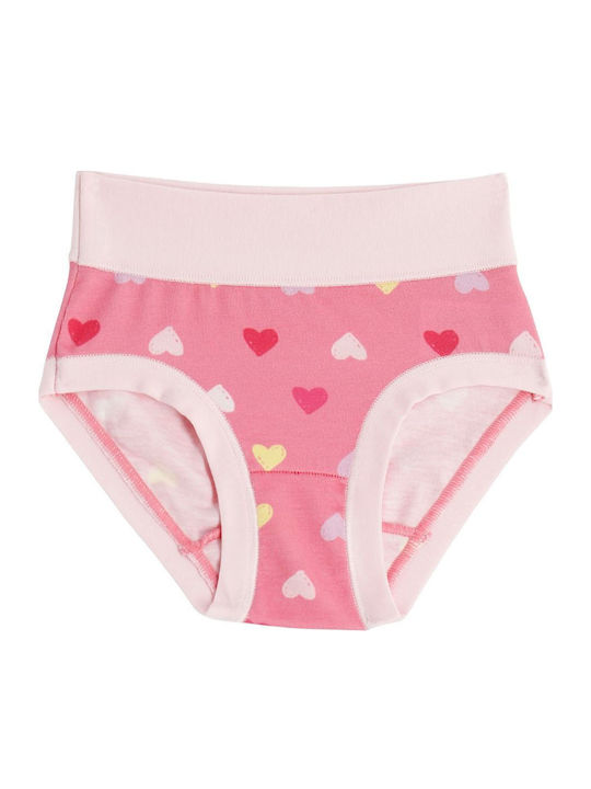 Cotonella Set Kids Panties White-Fuchsia-Pink