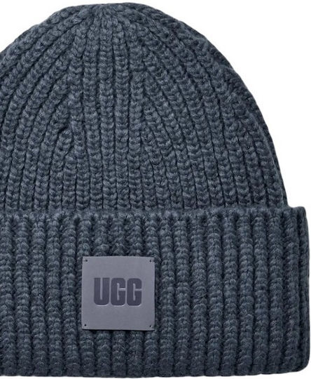 Chunky Rib Beanie Women's Beanie with Rib Knitting in Navy Blue Colour