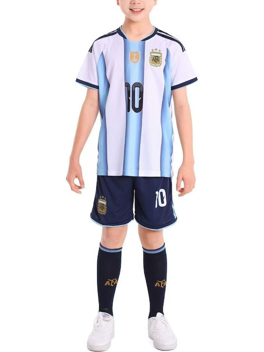 King Παιδικό Σετ Ποδοσφαίρου Messi Mundial 2026 Εθνική Αργεντινή Home
