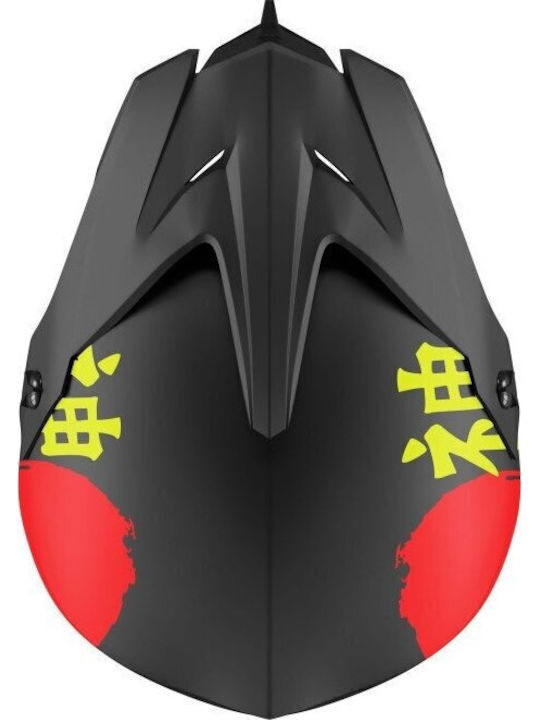 Kamikaze Vollgesicht Fahrradhelm Berg Schwarz