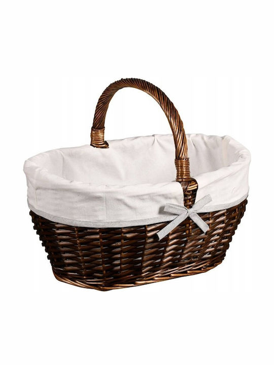 Kesper Διακοσμητικό Καλάθι Υφασμάτινο Καφέ 45x34x37εκ.