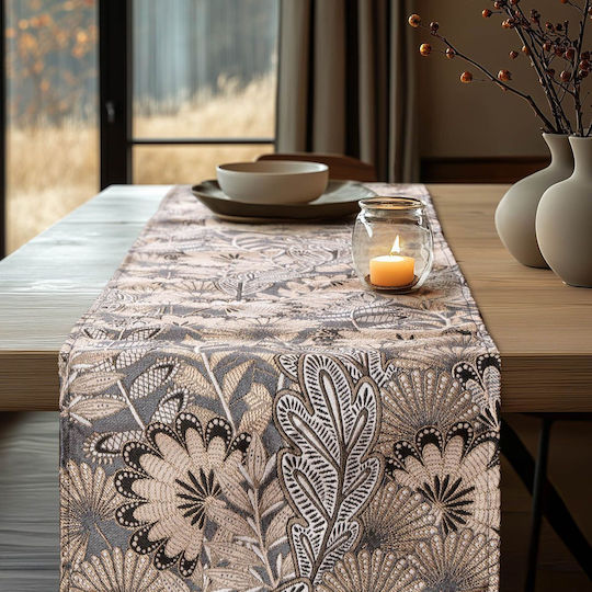 Beauty Home Ράνερ Boho Leaves 32x150εκ.