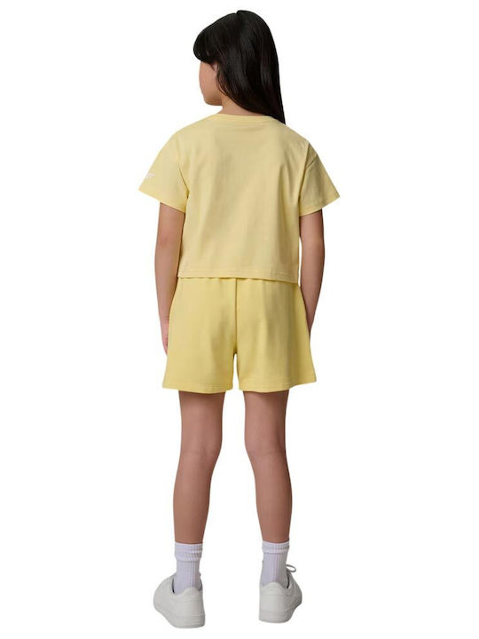 Kids Shorts Bermudas Fabric Yellow