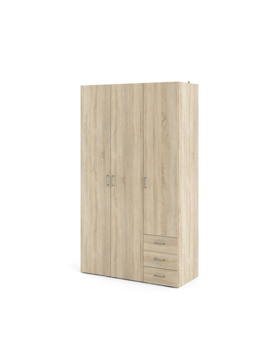 Space Dulap Triplă Uși Stejar 115.8x49.5x200.4cm