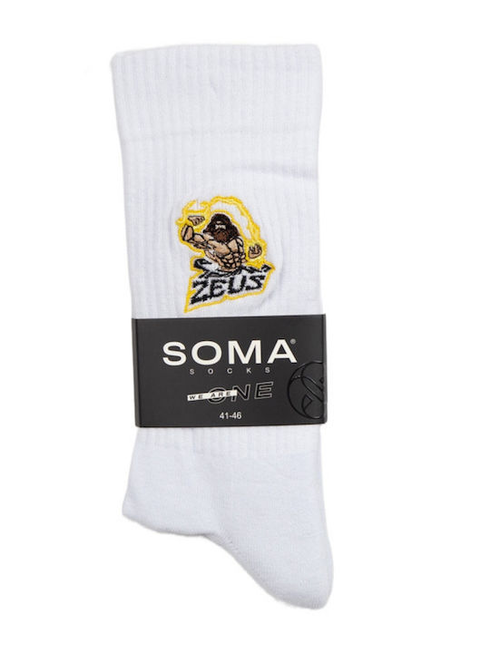 Soma Мъжки Чорапи Бели