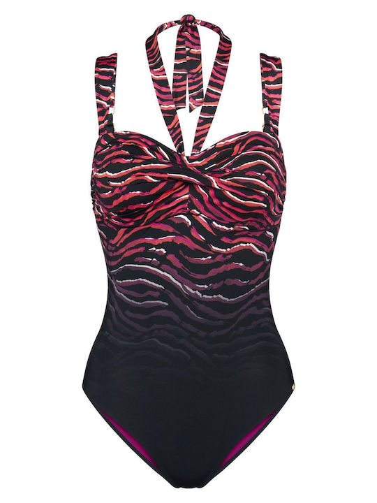 Summer One Piece Swimsuit Brown