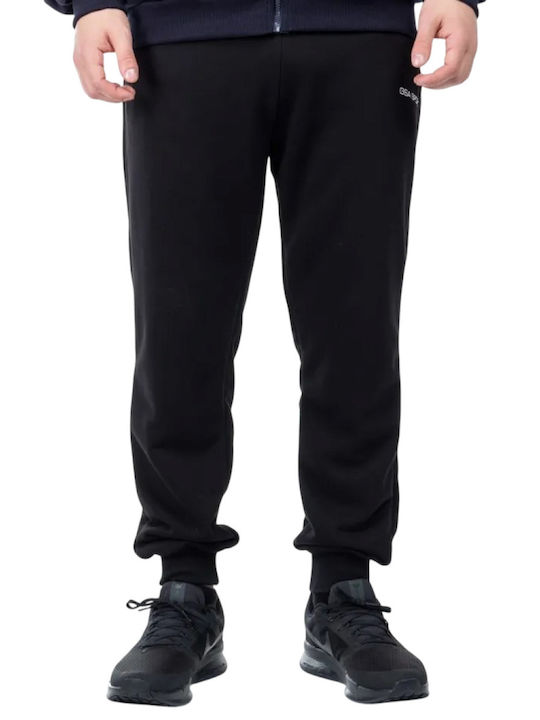 Supercotton Sweatpants with Cuffs Black