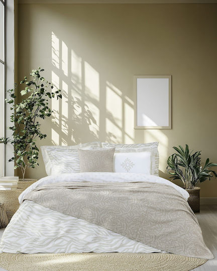 Nima Μαξιλαροθήκη Taupe 45x45εκ.