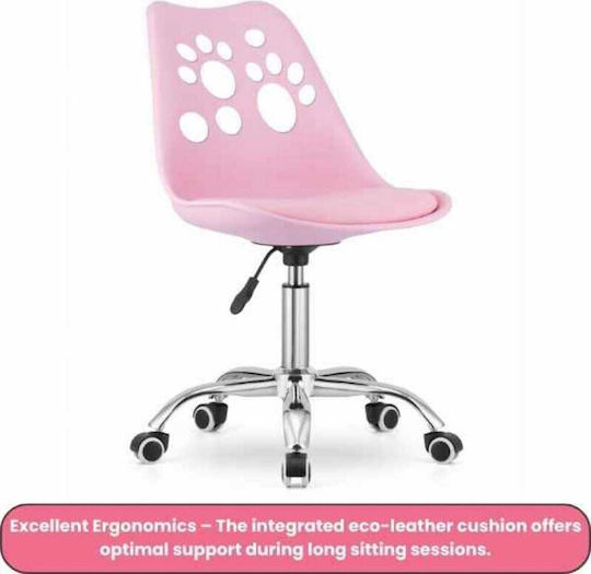 Mercaton Office Chair 5 Rubber Wheels Eco Leather Cushion Pp Seat Aluminum Frame 50 X 60 X 89 Cm Pink Wireless Led Headphones Card Slot Cat Ear Model Pink Mercaton Office Chair 5 Rubber Wheels Eco Leather Cushion Pp Seat Aluminum Frame 50 X 60 X 89 Cm Pink Wireless Led Headphones Card Slot Cat Ear Model Pink