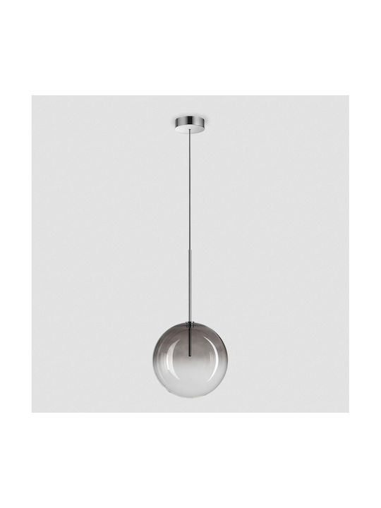 Ideal Lux Equinoxe Sp1 Pendant Light Silver with Socket G4 25x25cm