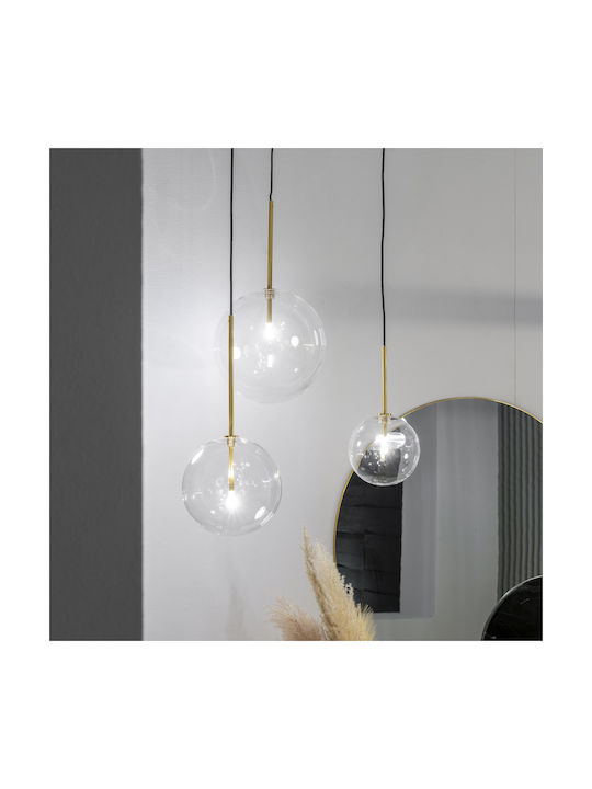 Ideal Lux Equinoxe Sp1 Pendant Light Silver with Socket G4 25x25cm