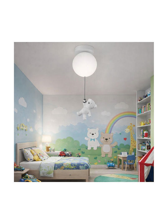 Alista Home Einfaches Kinderzimmer-Deckenleuchte Hängend aus Metall mit E27 Lampensockelgröße