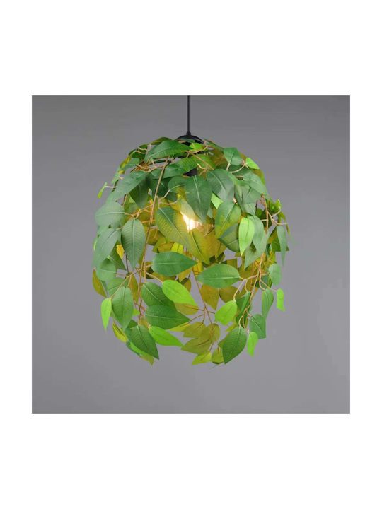 Trio Lighting Leavy Pendant Light Green 70x38x150cm